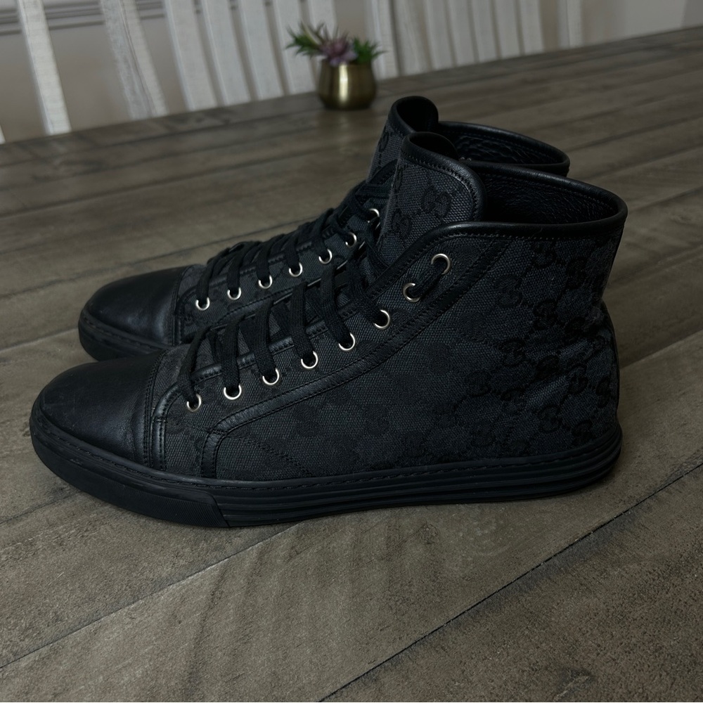 Gucci Black High-Top Sneakers - Picture 2 of 6